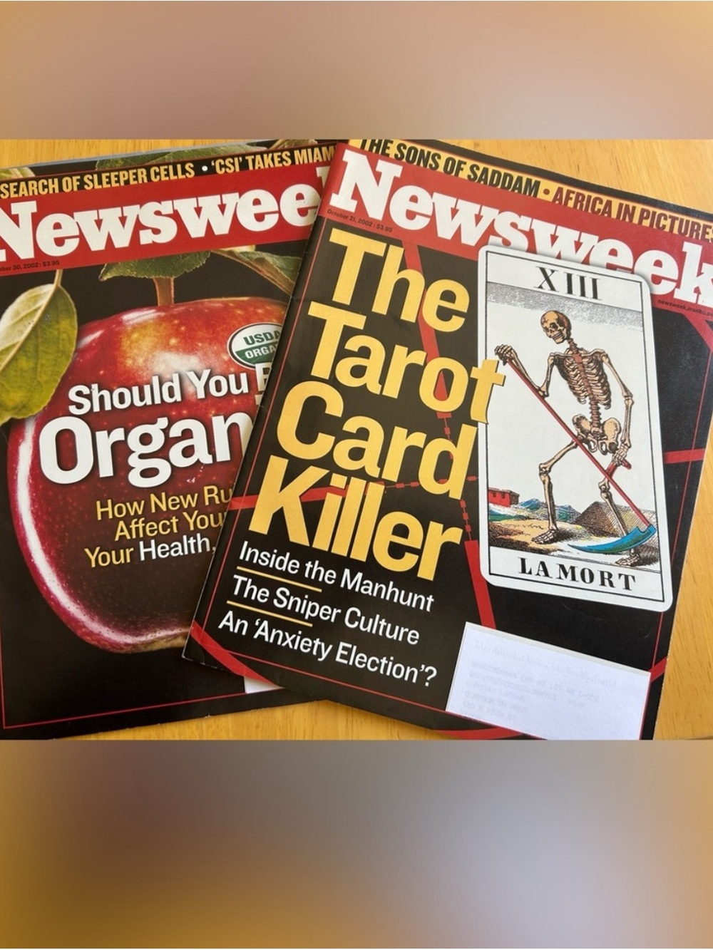 Newsweek Magazine The Tarot Card Killer